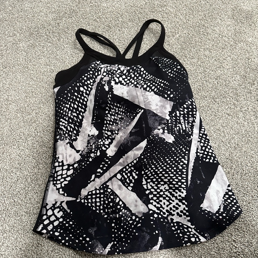 Black and Grey Women's Tank